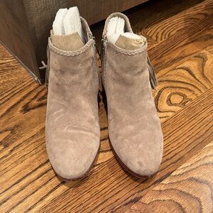 Sam Edelman Grey Suede Ankle Boots